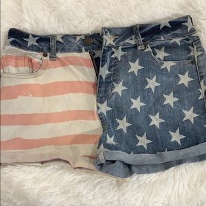 American flag shorts